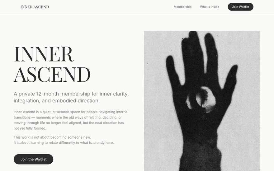 inner ascend — live site